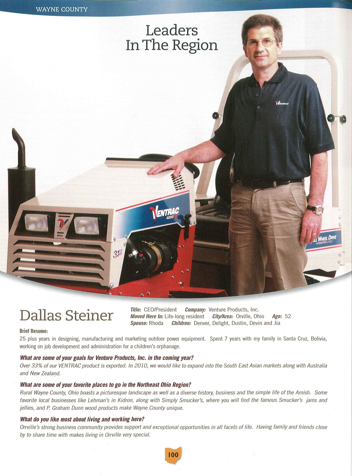 Dallas Steiner: Regional Leader