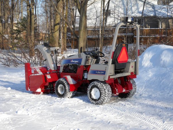 Ventrac tractor and snowblower