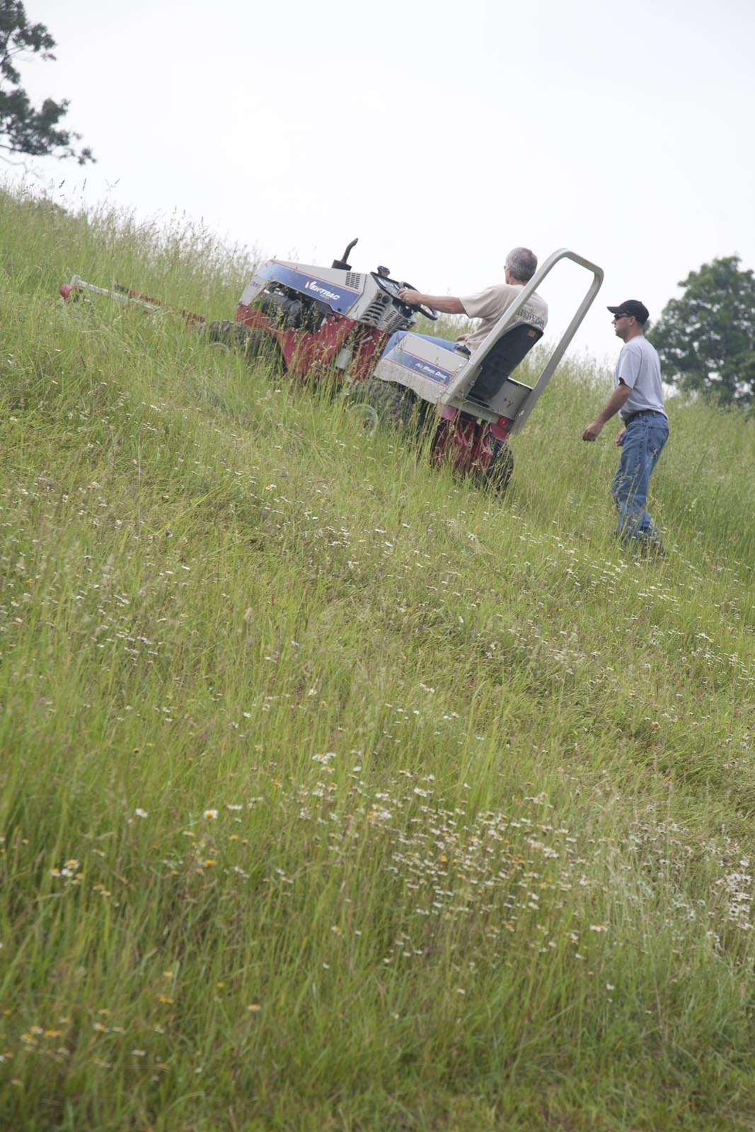 Ventrac slope mowing 