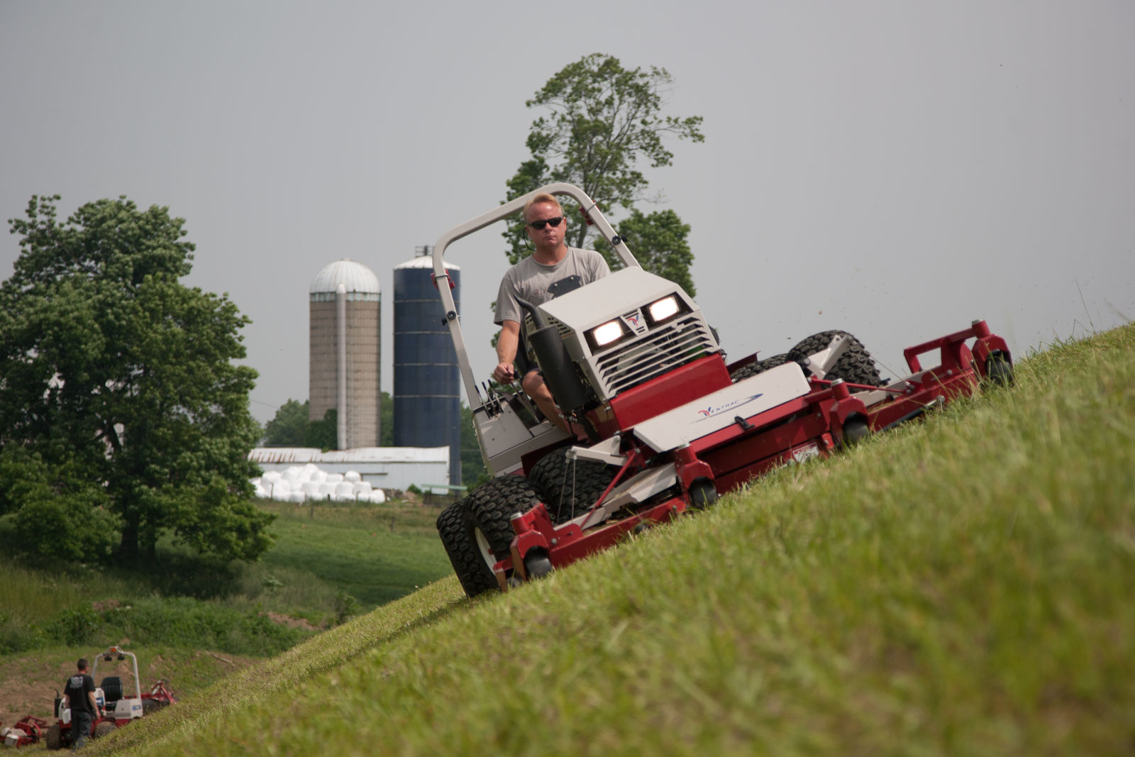 MJ840_8837 Ventrac is the ultimate slope mower - shown on a 28 degree slope