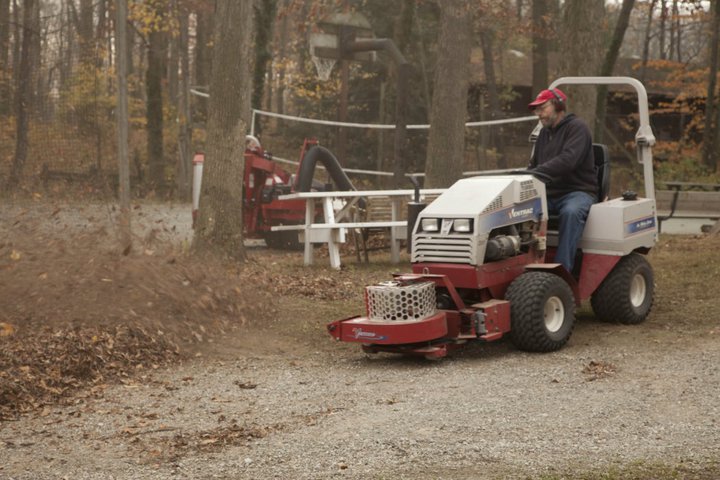 camp luz 2 ventrac leaf collection and leaf blower