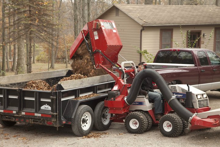 camp luz 3 ventrac vacuum leaf collection system